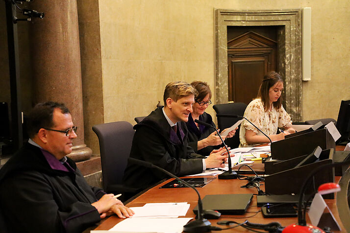 Judges during the Moot Court Competition