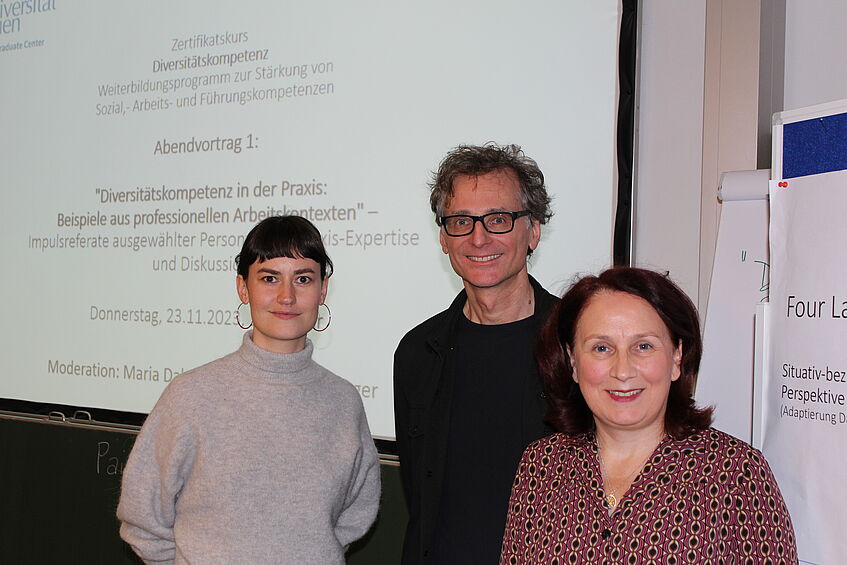 Gemeinsames Foto von Mira Possert, Michael Stenitzer und Maria Dabringer