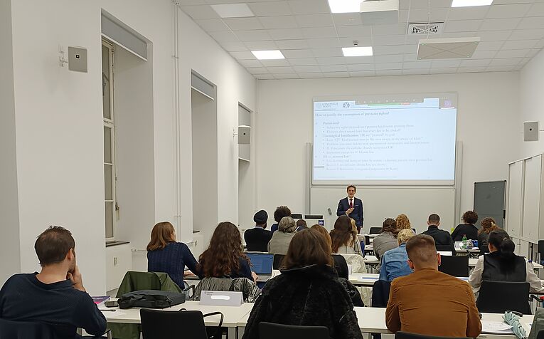 Students during a lecture in classroom