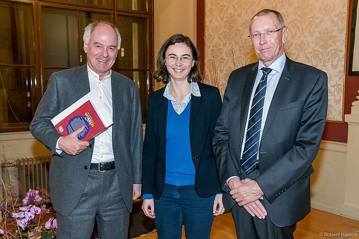 von links nach Rechts: Wilhelm Schmid, Donata Romizi und Konrad Paul Liessmann