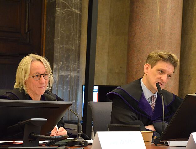 judges at the moot court competition