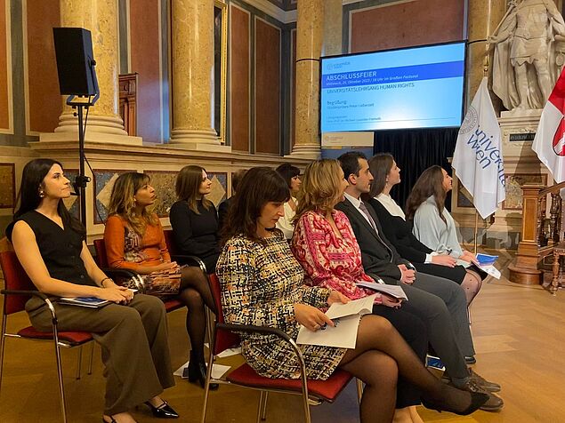 Graduates at Main Ceremonial Hall of the University of Vienna