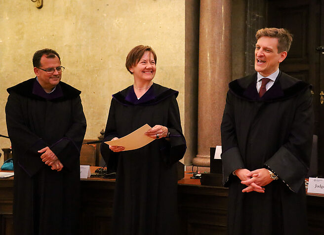 Judges during the Moot Court Competition