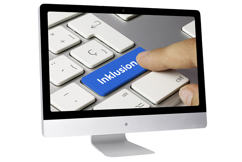 Tastatur mit Button Inclusion